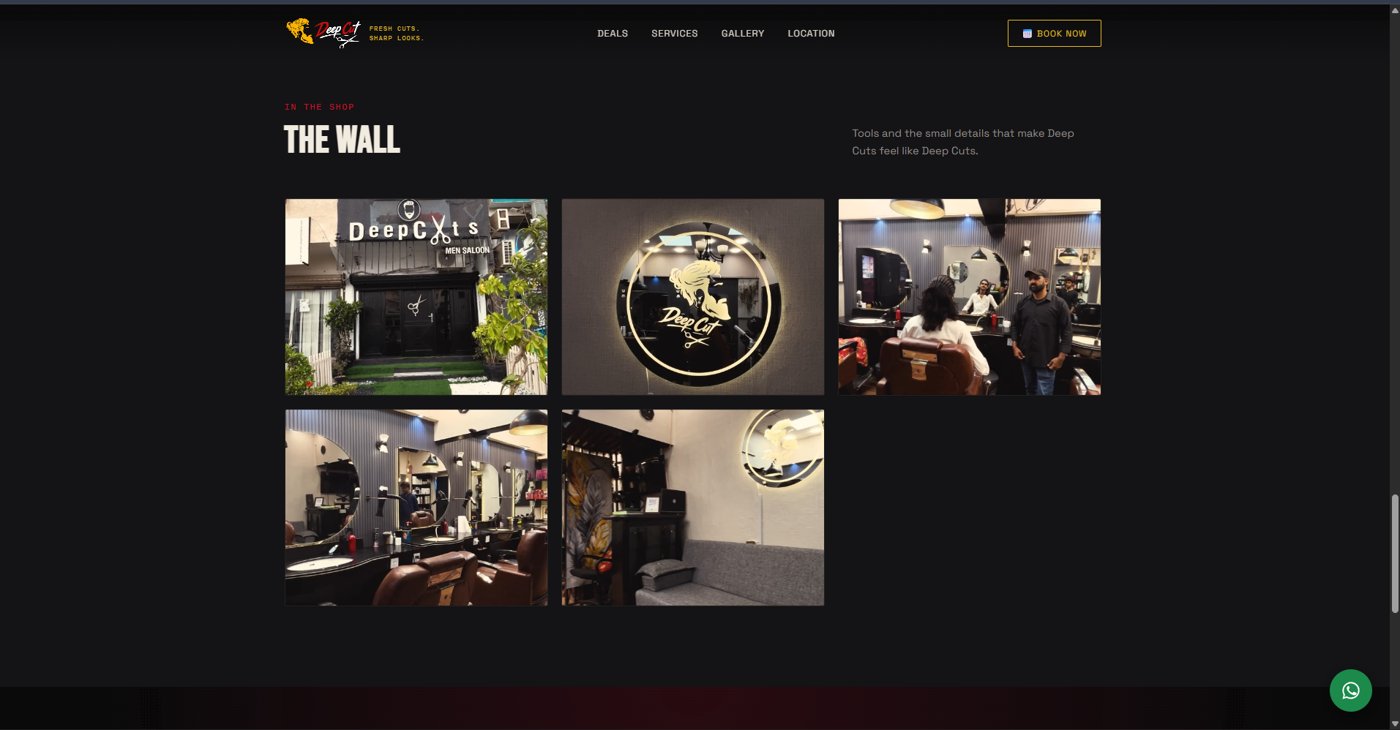 Deep Cut website gallery page