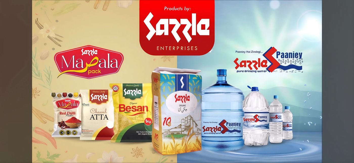 Sazzle Enterprises full product range banner