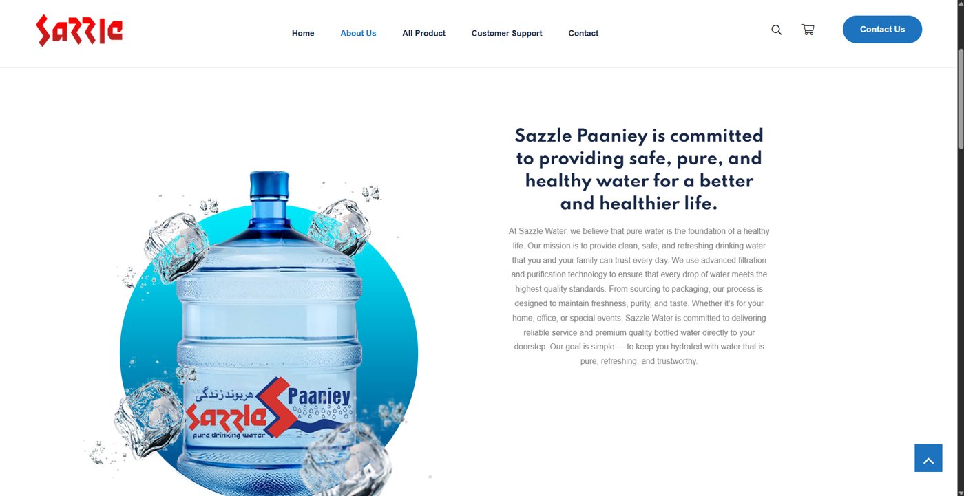 Sazzle Panniey website about us page