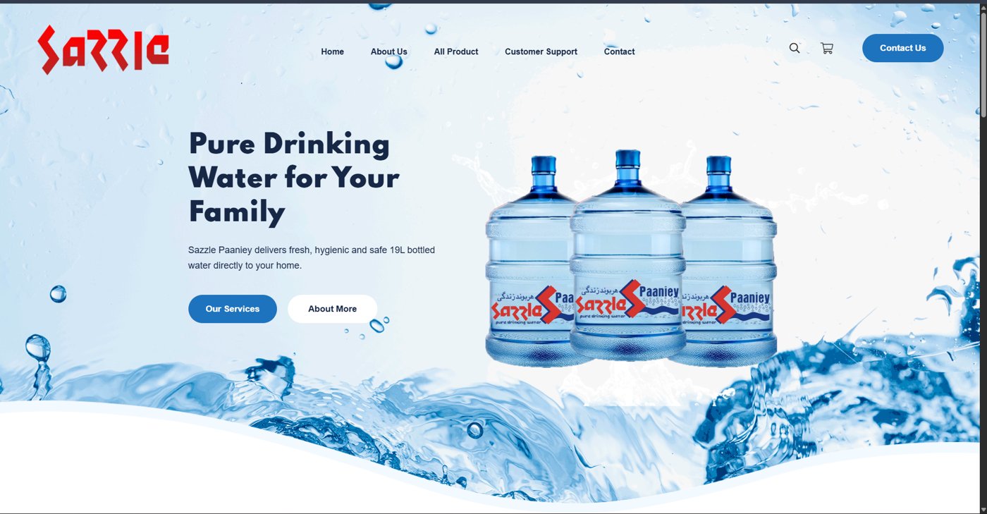Sazzle Panniey website homepage